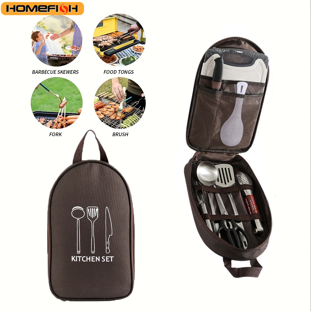 Camping Cooking Equipment Bag - Outdoor Cooking Bag Camping Storage Bag