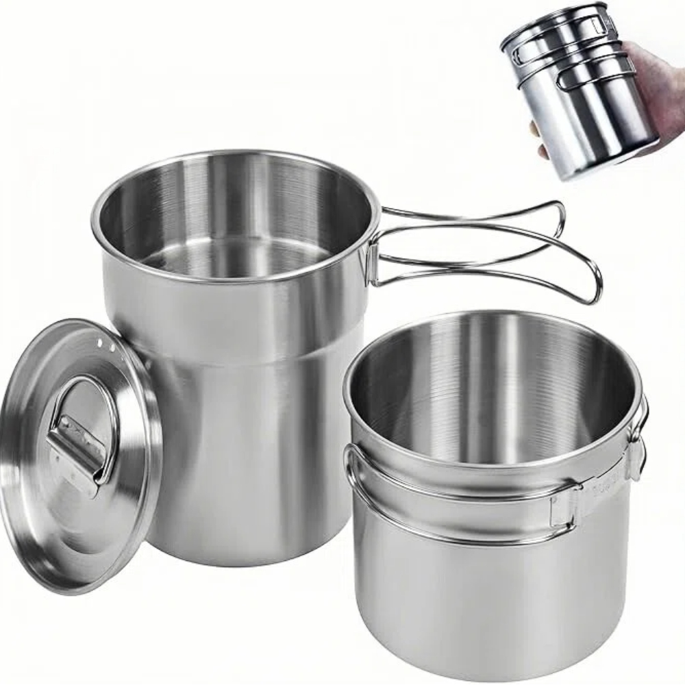 Camping Cooking Ware - Foldable Camping Cups Mugs Camping Pot
