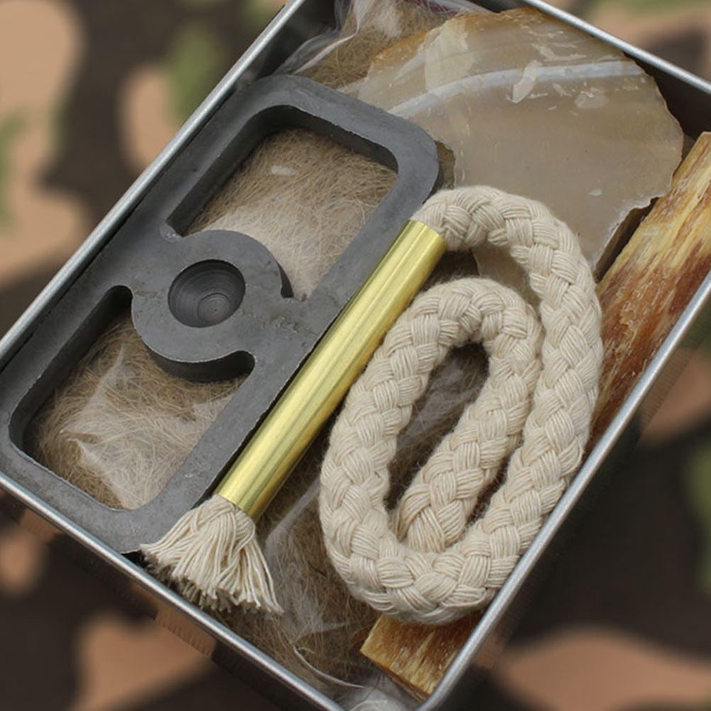 Camping Cooking Tool Set - 1Set Fire Starter Cotton Rope Set