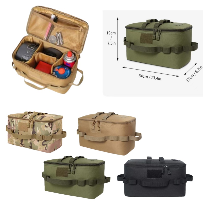 Camping Cooking Box - Outdoor Pouch Camping Storage Bag Cooking