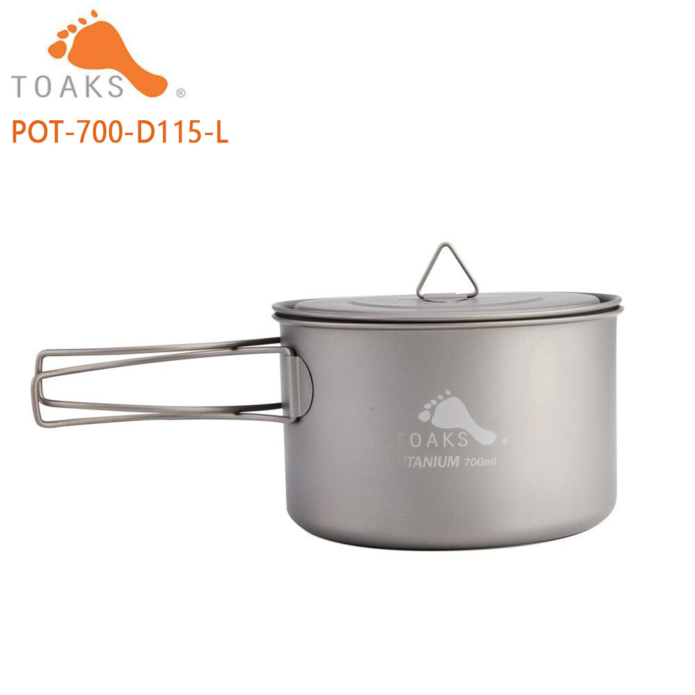 Camping Cooking System - TOAKS Pure Titanium Camping Cookware Outdoor