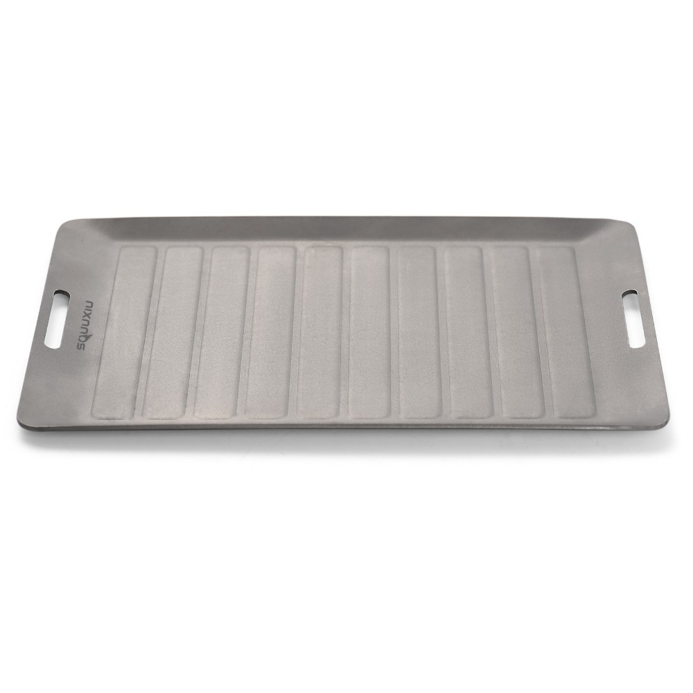 Camping Cooking Lightweight - Durable Titanium Camping Grill Pan Lightweight