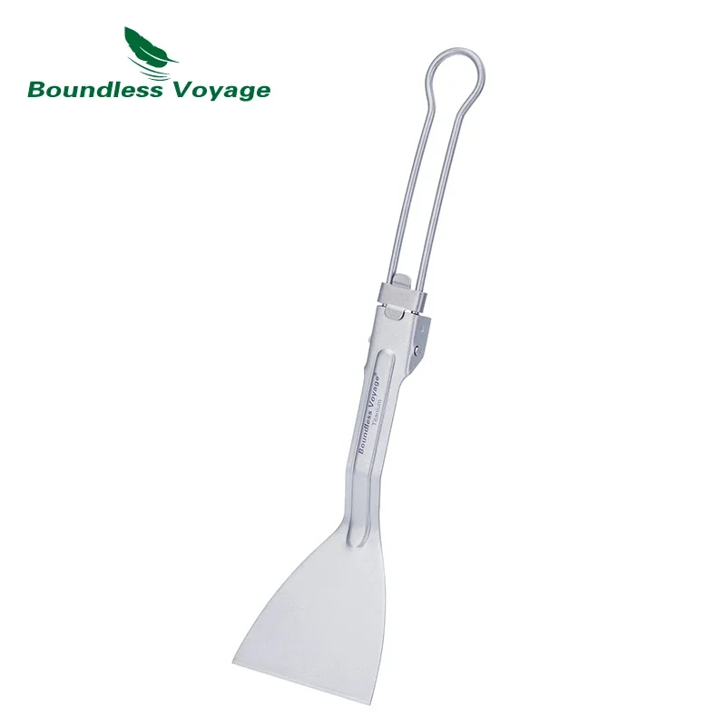 Camping Cooking Lightweight - Boundless Voyage Titanium Spatula Frying Shovel