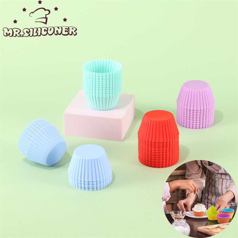 Camping Cooking Tool Set - 6Pcs/Set Silicone Cake Mold Round Shaped
