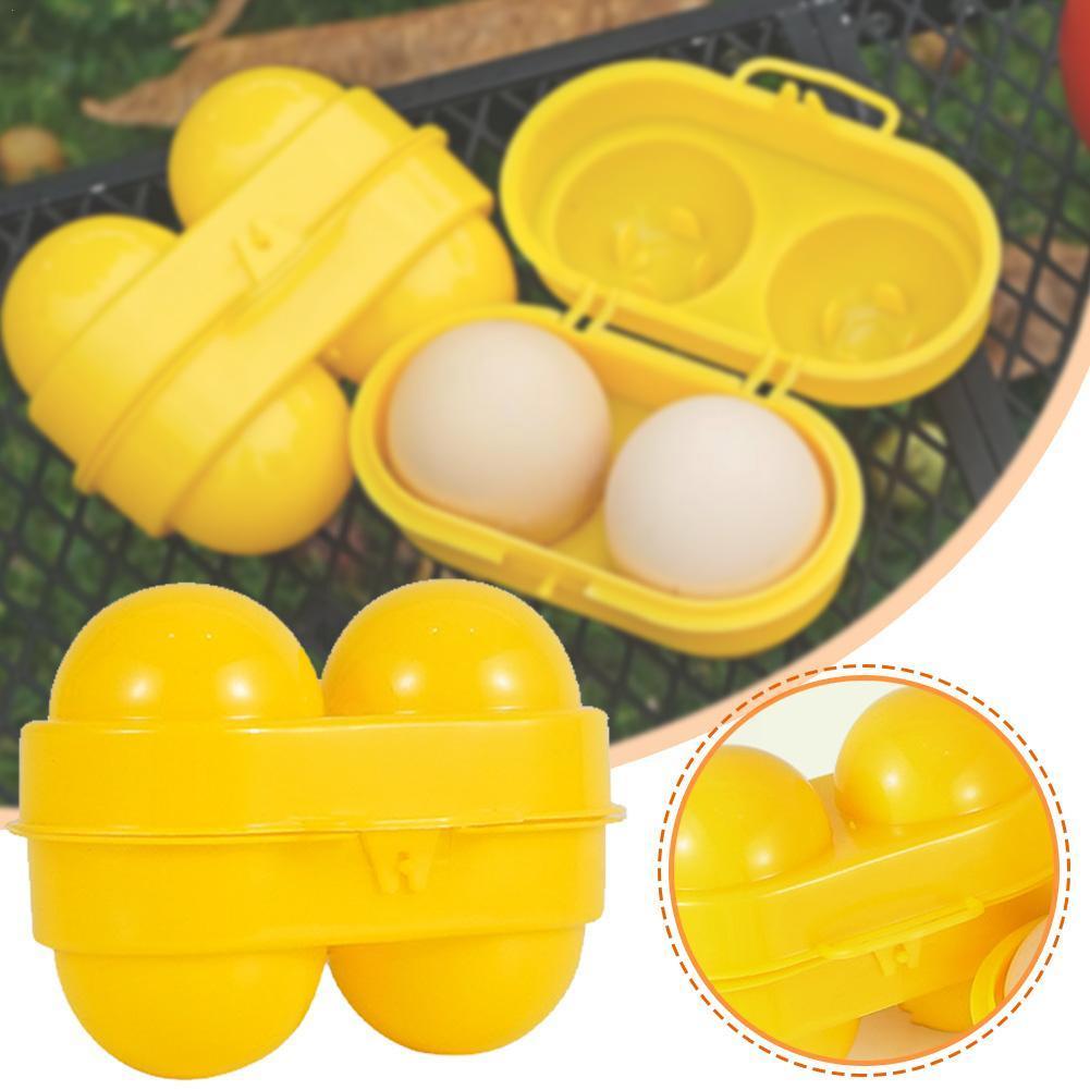 Camping Cooking Box - 2 Grid Egg Storage Box Container
