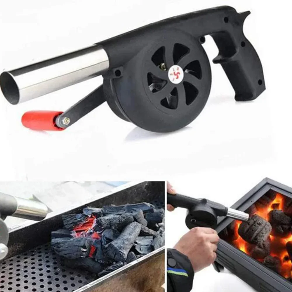 Camping Cooking Candle - Portable Hand Crank Fan Air Blower