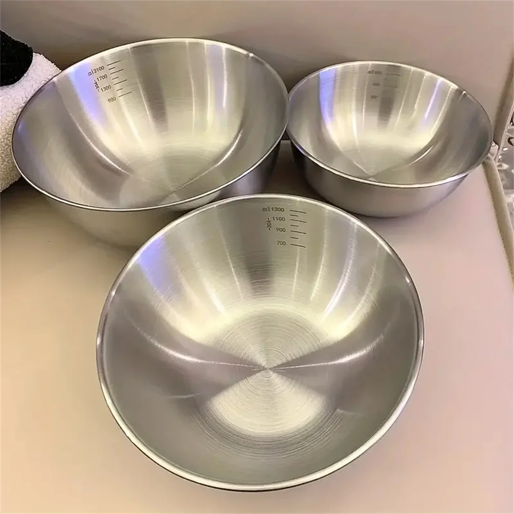 Camping Cooking Tool Set - 1-3 Stainless Steel Bowl Set with