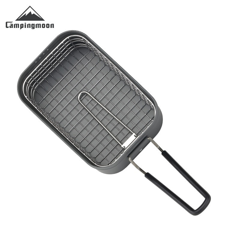Camping Cooking Box - CAMPINGMOON S-1218 Outdoor Camping Folding Stainless