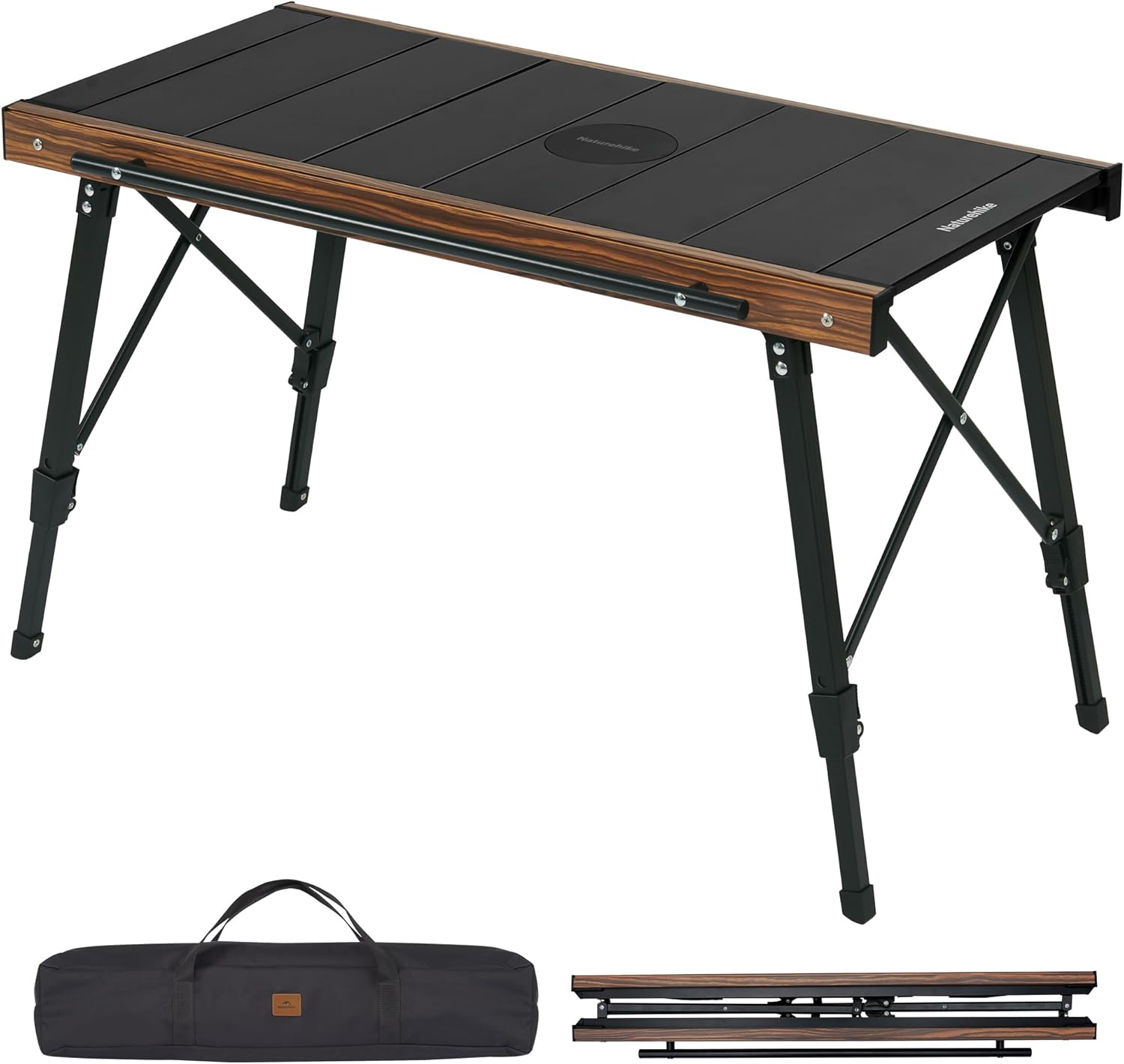 Camping Cooking System - Adjustable Height Camping Table with Expandable