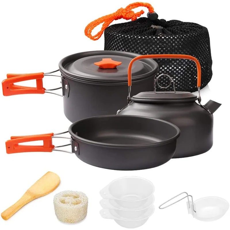 Camping Cooking Equipment Bag - 1pcs/1set Camping Cookware Kit Outdoor Cooking