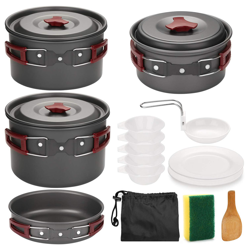 Camping Cooking Candle - Outdoor Camping Cookware Kit Non Stick
