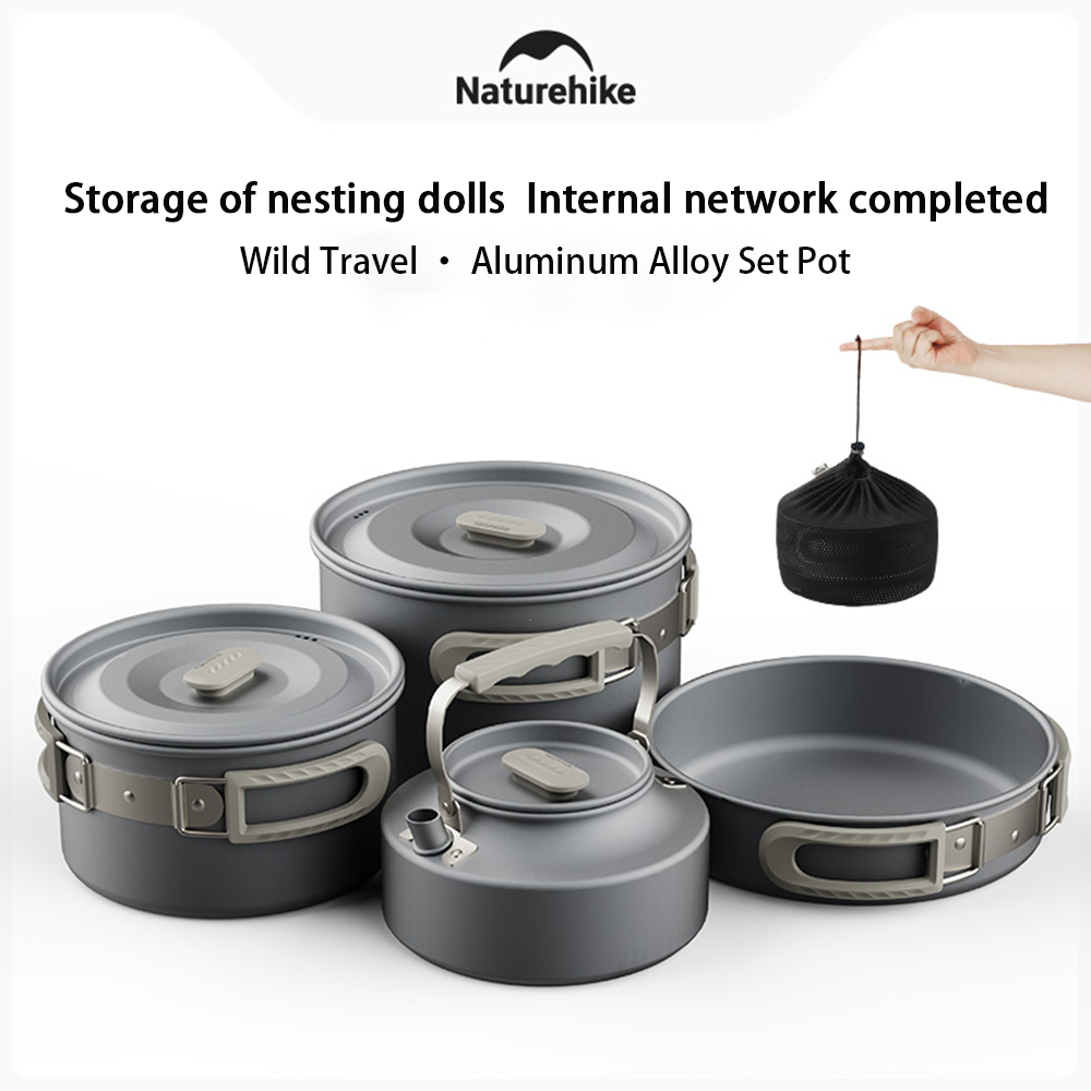 Camping Cooking System - Naturehike Outdoor Pot Set,Camping Cooking Equipment,Portable