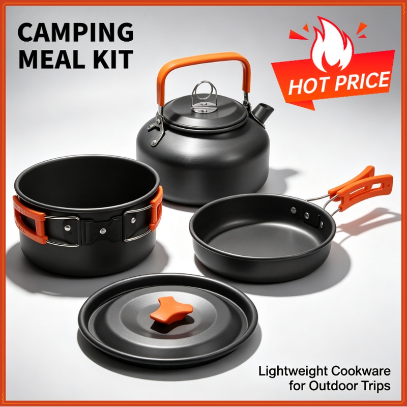 Camping Cooking Candle - Camping Cooking set Camping Cookware Travel