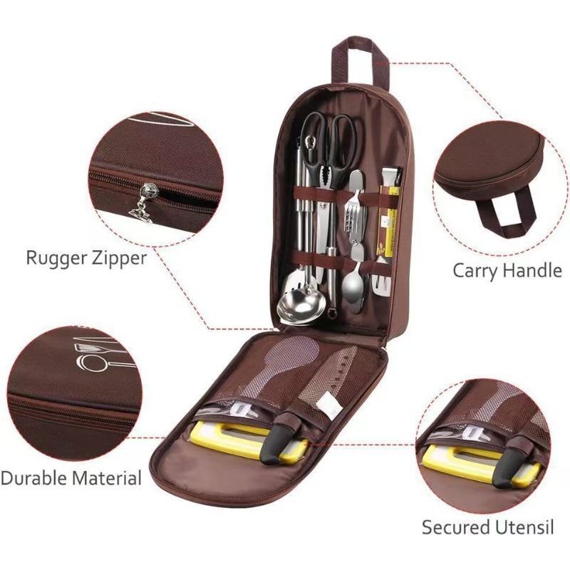 Camping Travel Cooking Utensil - Camping Cooking Equipment Bag review and price