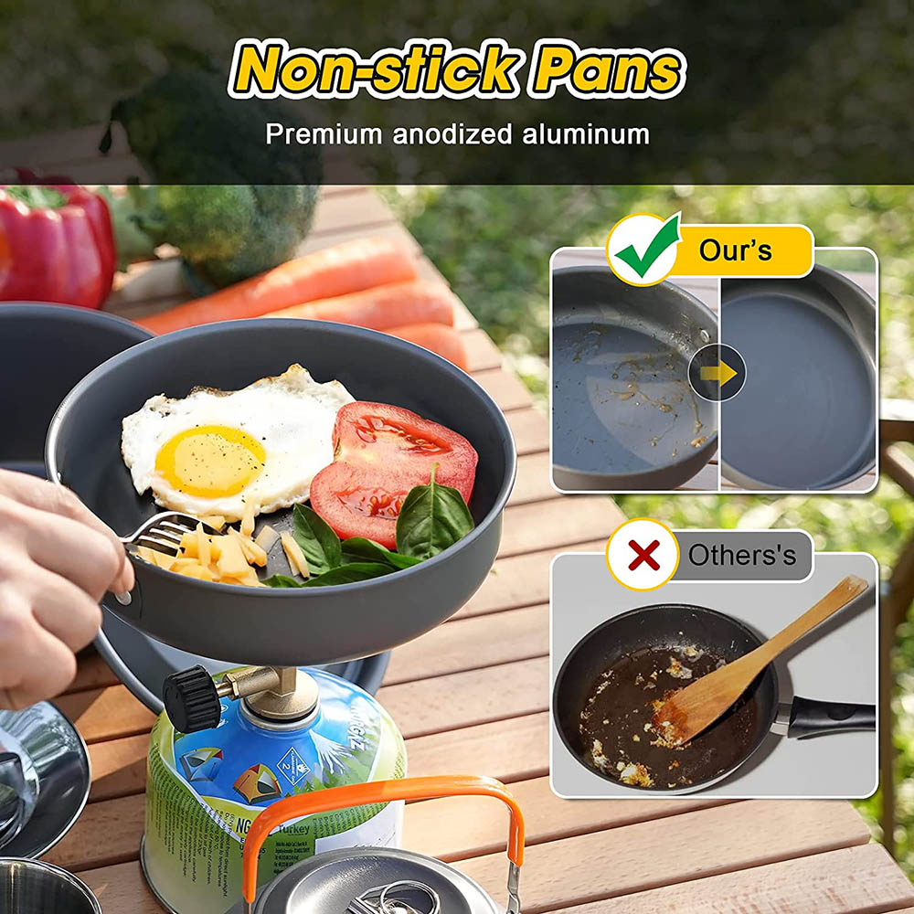 Aluminum Outdoor Camping Cookw - Camping Cooking Equipment Bag review and price