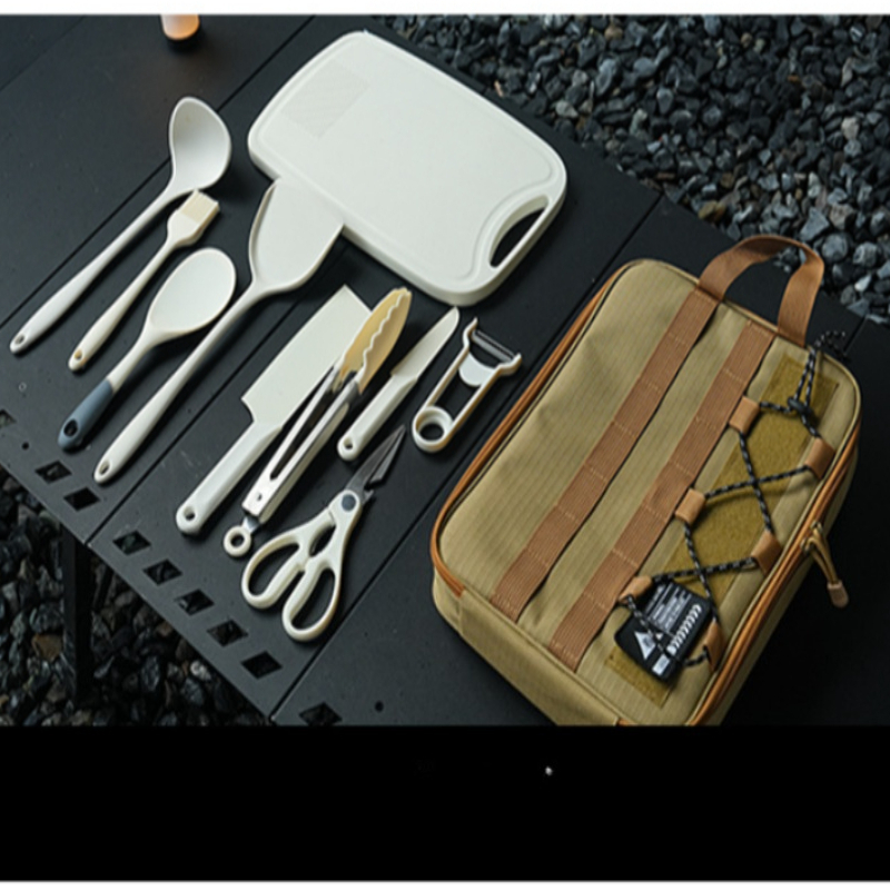 Portable 9Pcs Camping Kitchenw - Camping Cooking Equipment Bag review and price