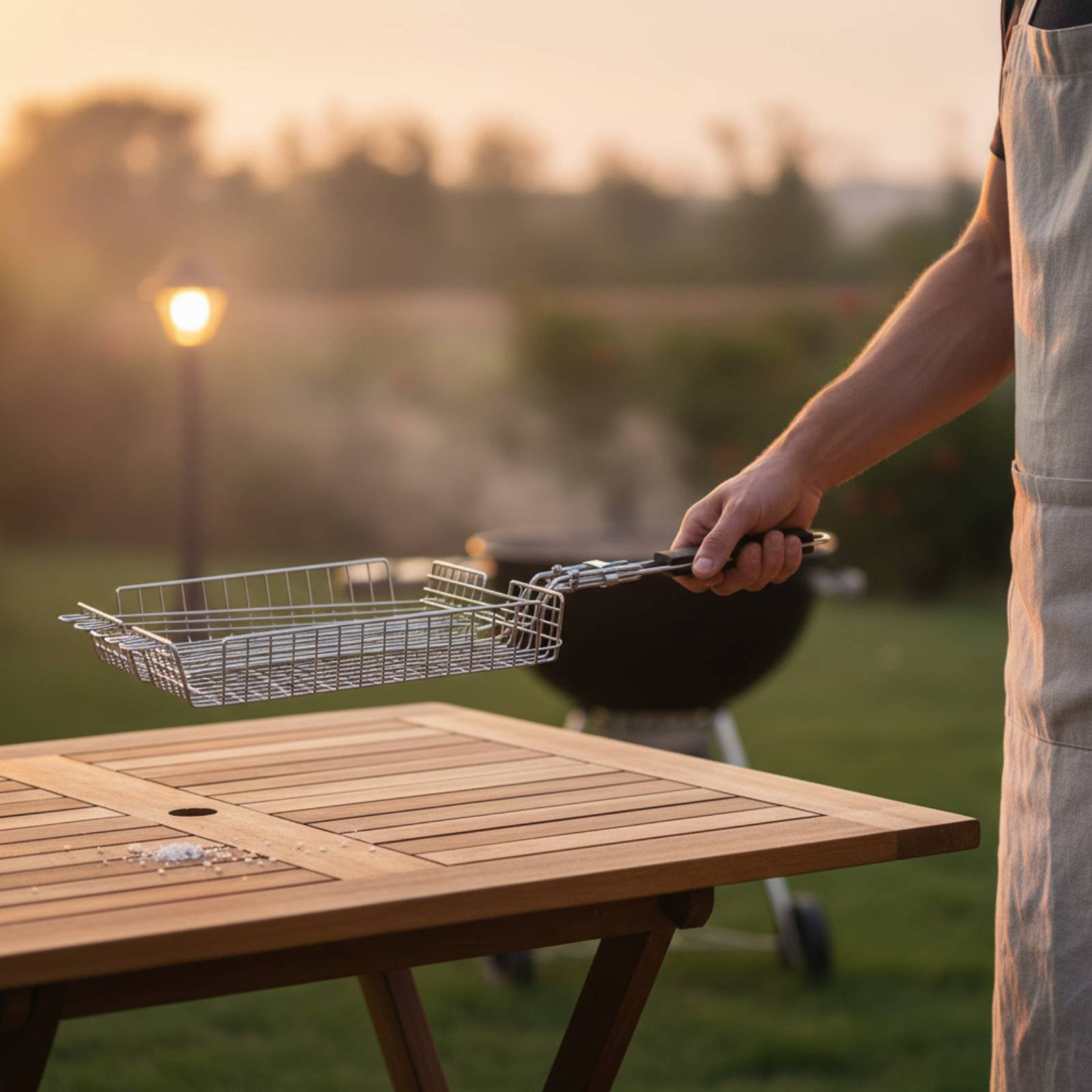 Wood Handle Grill Basket Porta - Camping Cooking Lightweight review and price