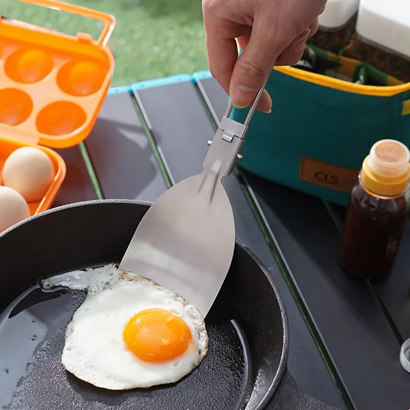 Folding Camping Spatula Stainl - Camping Cooking Set 2 Person review and price