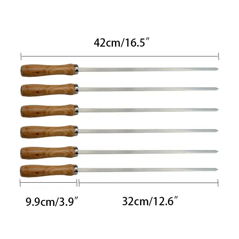 6Pcs 42cm Stainless Steel Flat - Camping Cooking Candle review and price