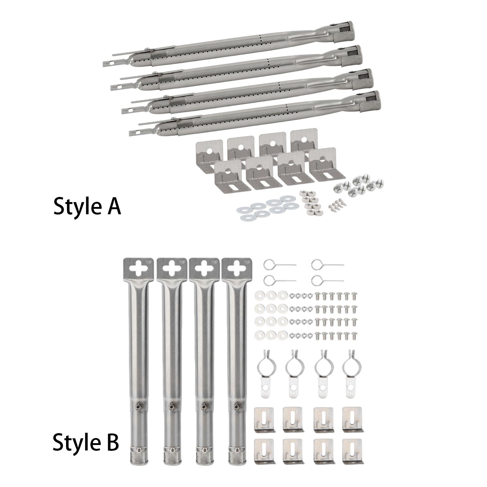 4 Pieces Gas Grill Tube Burner - Camping Cooking Set For 4 review and price