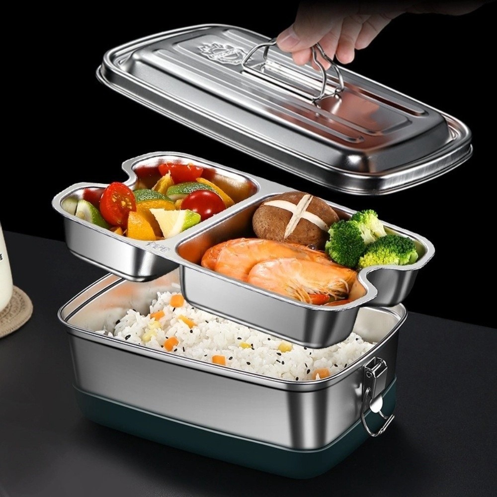 Double-layer Stainless Steel L - Camping Cooking Box review and price