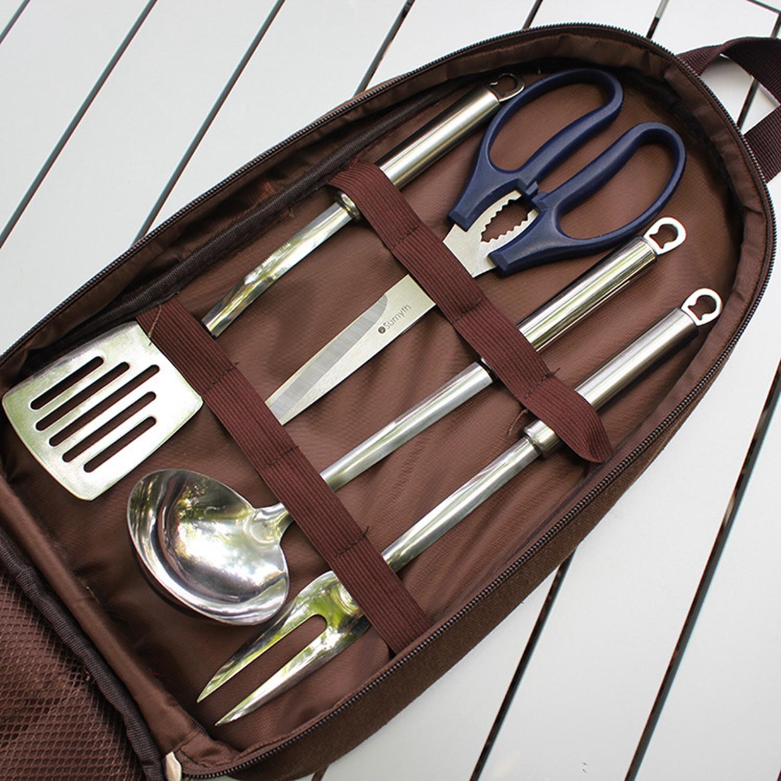 7pcs Camping Kitchen Utensil S - Camping Cooking Equipment Bag review and price