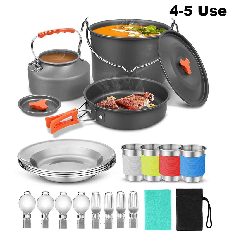 Aluminum Outdoor Camping Cookw - Camping Cooking Equipment Bag review and price