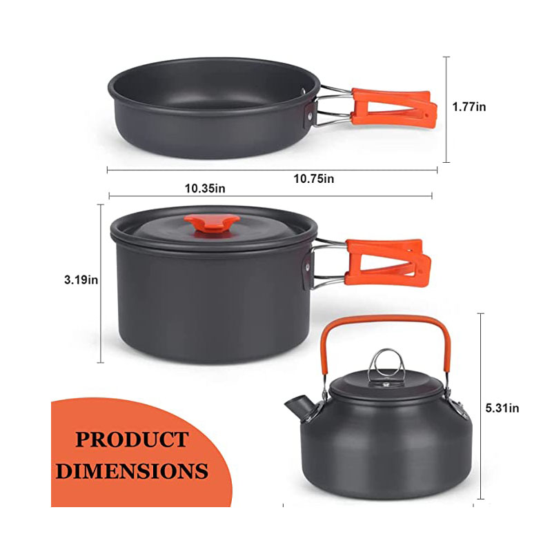 Aluminum Outdoor Camping Cookw - Camping Cooking Equipment Bag review and price
