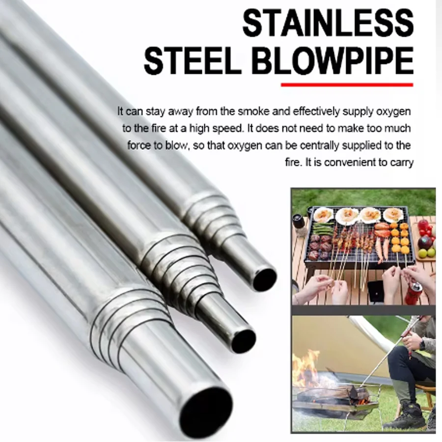 Stainless Steel Blowpipe Pocke - Camping Cooking Candle review and price