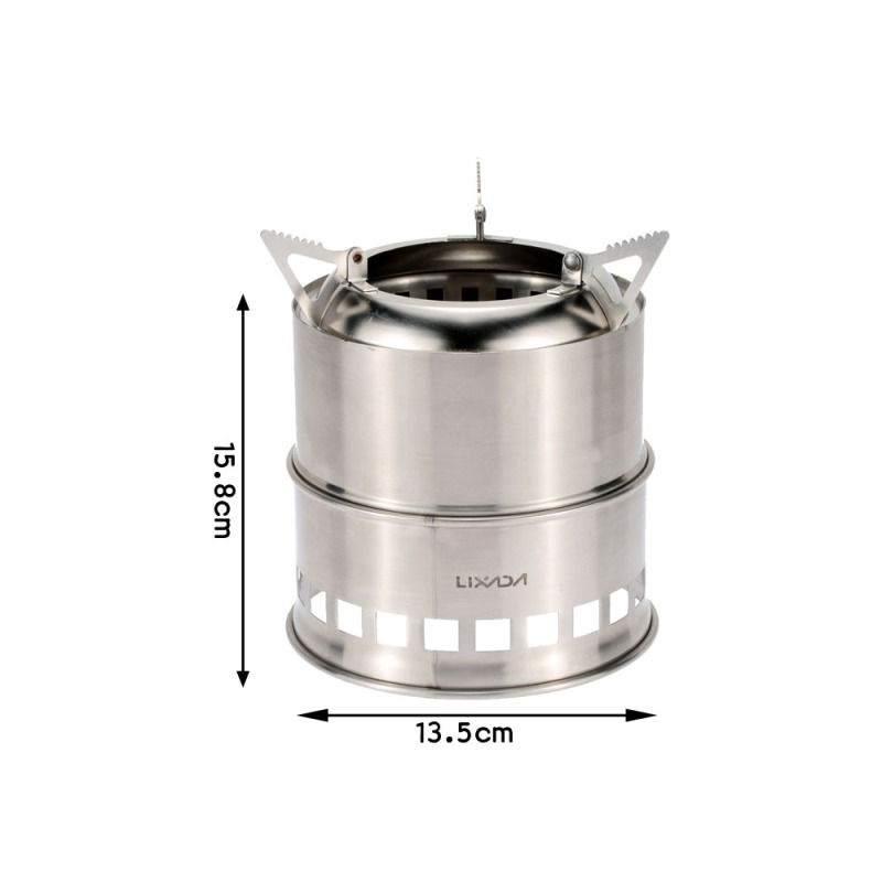 Lixada Stainless Steel Wood St - Camping Cooking System review and price