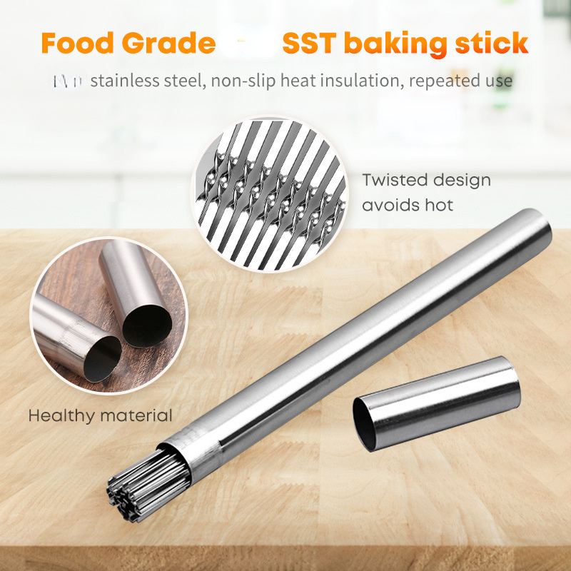 Stainless Steel Barbecue Skewe - Camping Cooking Candle review and price