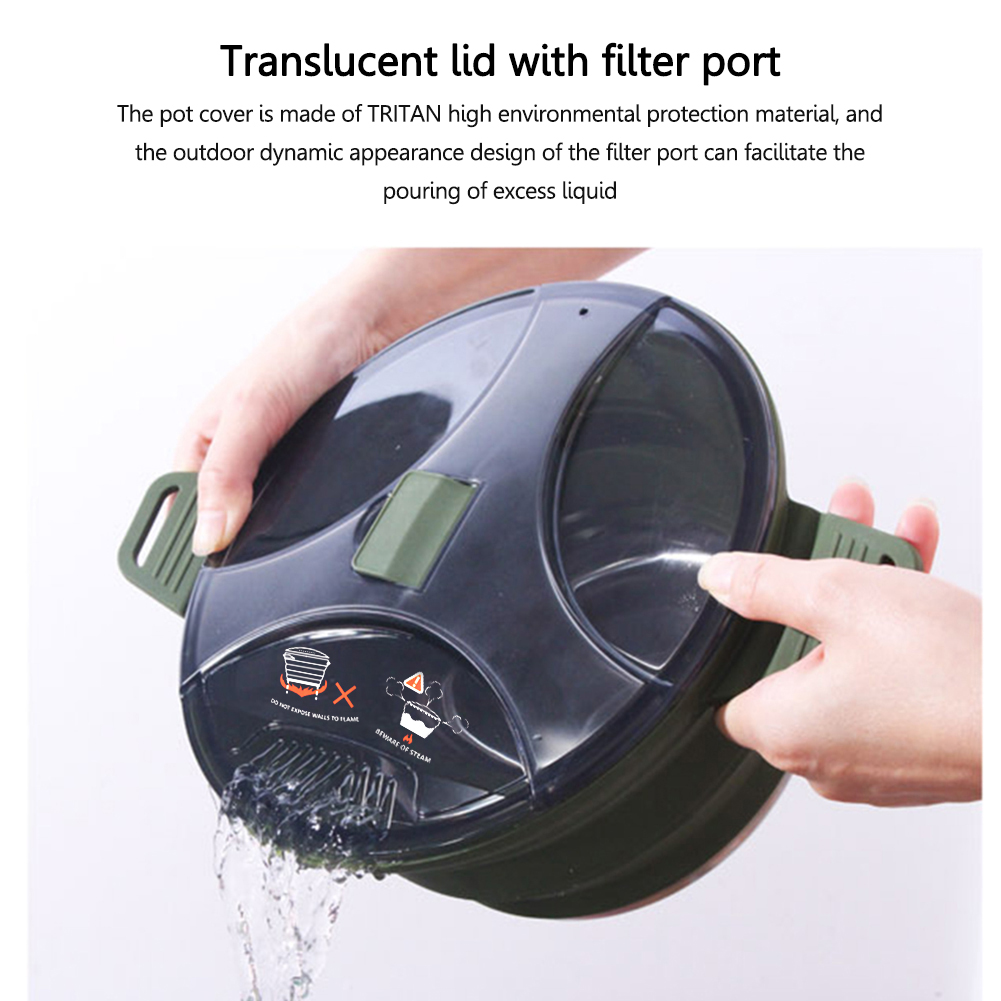 2.5L Silicone Folding Kettle C - Camping Cooking Ware review and price