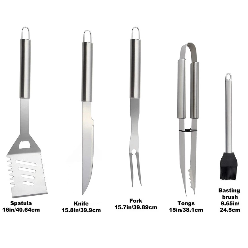 BBQ Tools Set Barbecue Grillin - Camping Cooking Set For 4 review and price