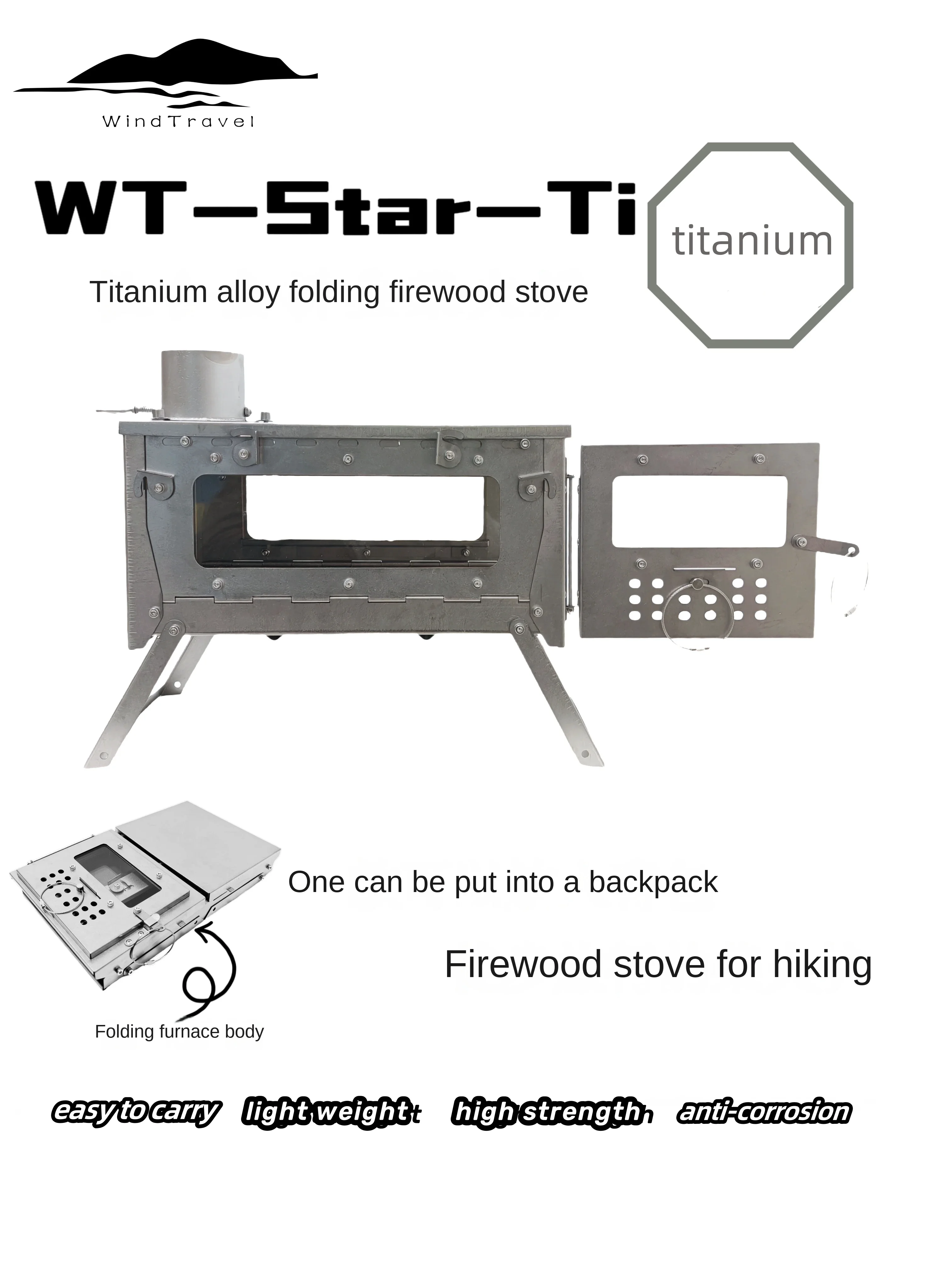 WT Star Ti Titanium Alloy Fold - Camping Cooking Lightweight review and price