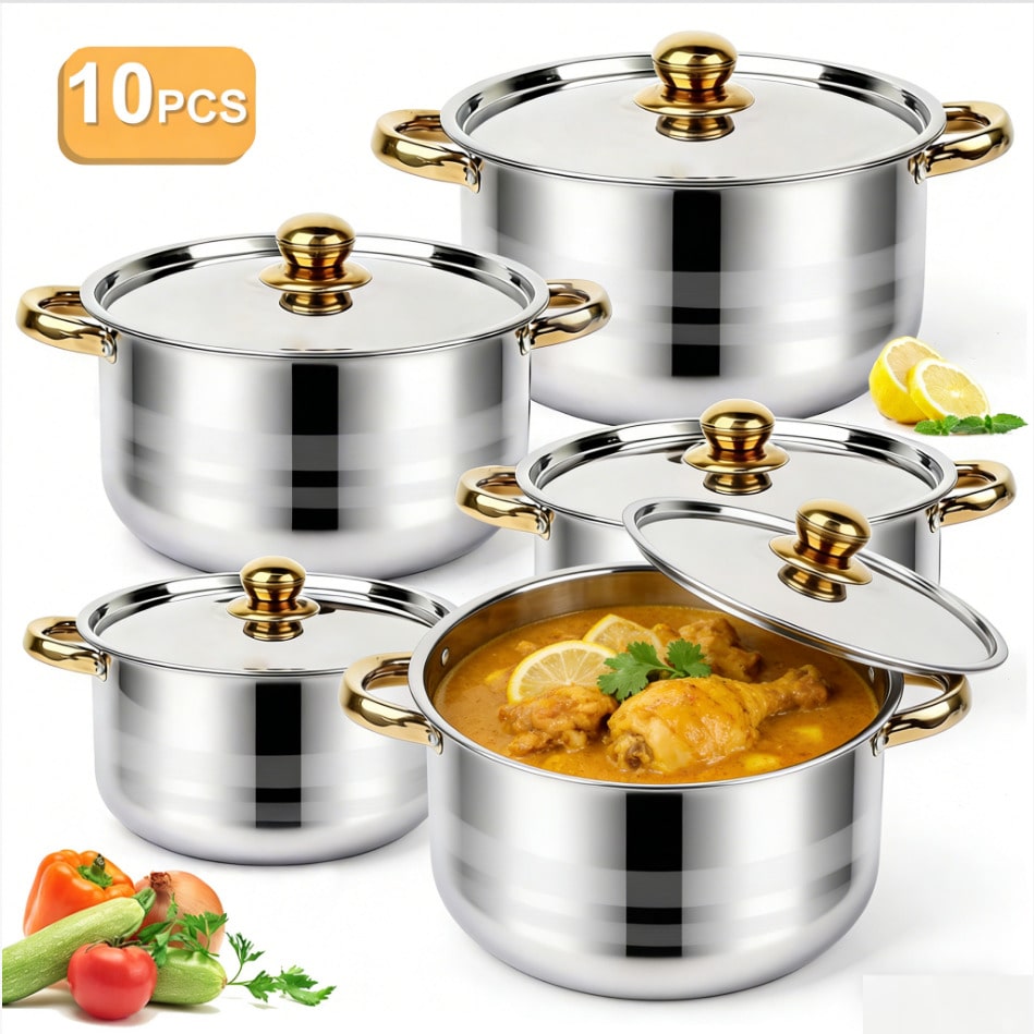 Stainless Steel Pot Set Modern - Camping Cooking Tool Set review and price