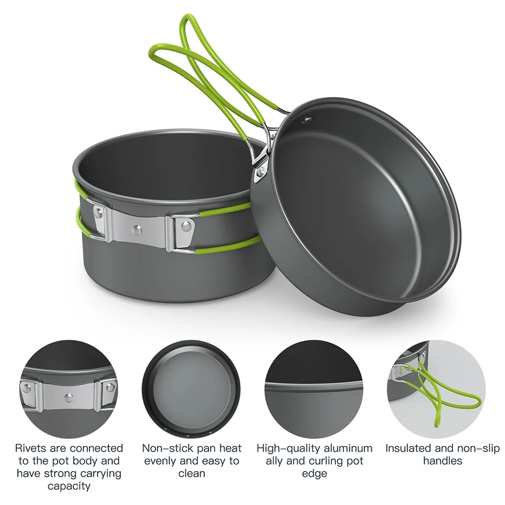 Outdoor Cooking Camping Utensi - Camping Cooking Set For 4 review and price