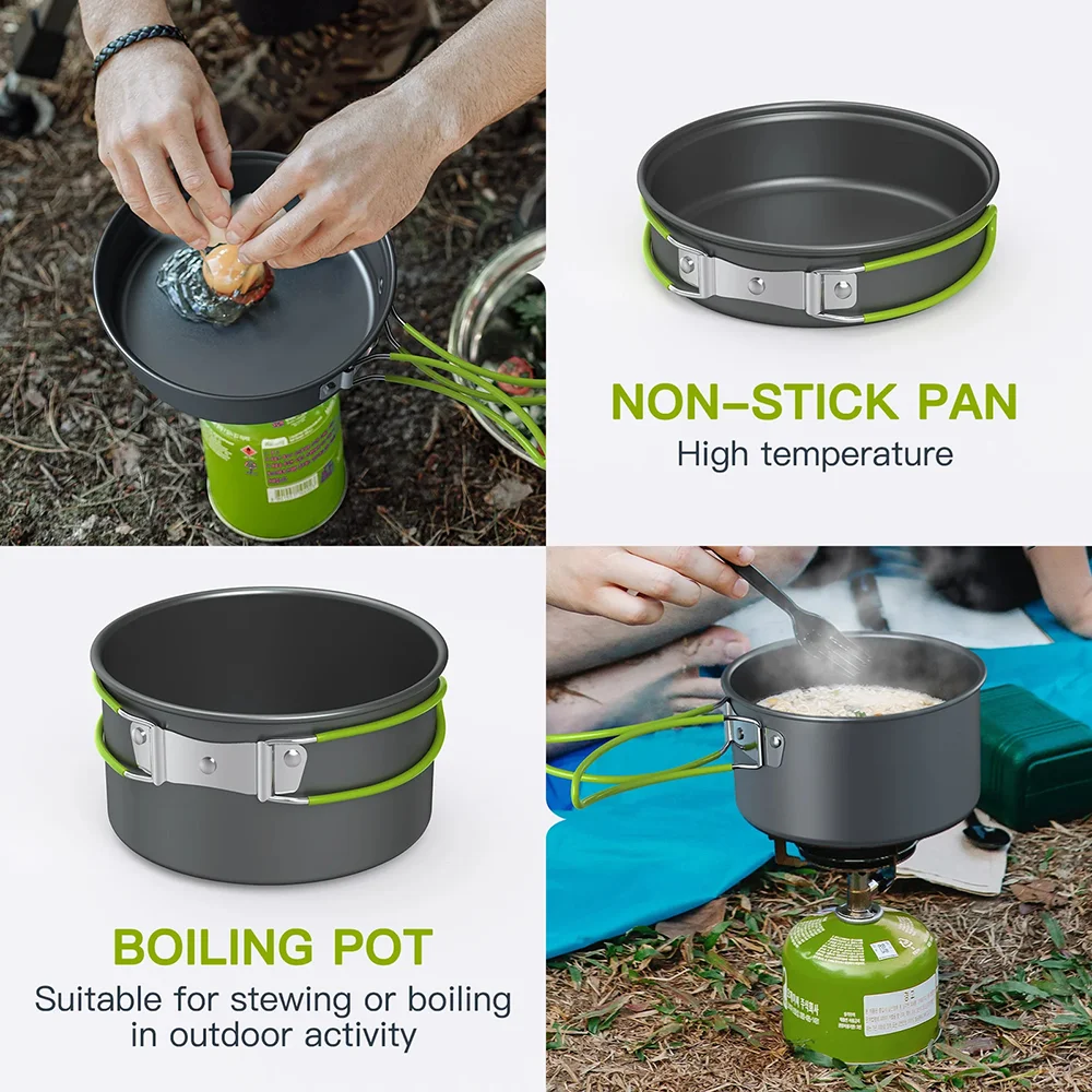Outdoor Cooking Camping Utensi - Camping Cooking Set For 4 review and price
