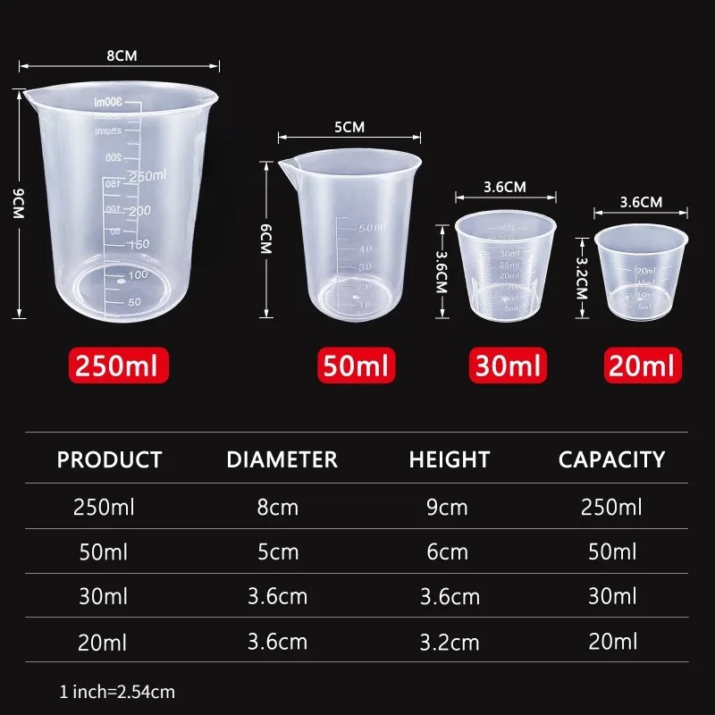 6Pcs Plastic Measuring Cups Se - Camping Cooking Tool Set review and price