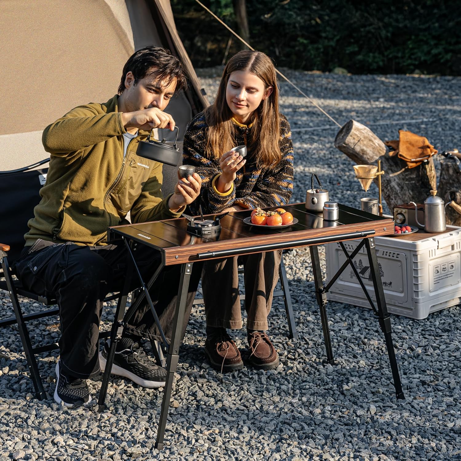 Adjustable Height Camping Tabl - Camping Cooking System review and price