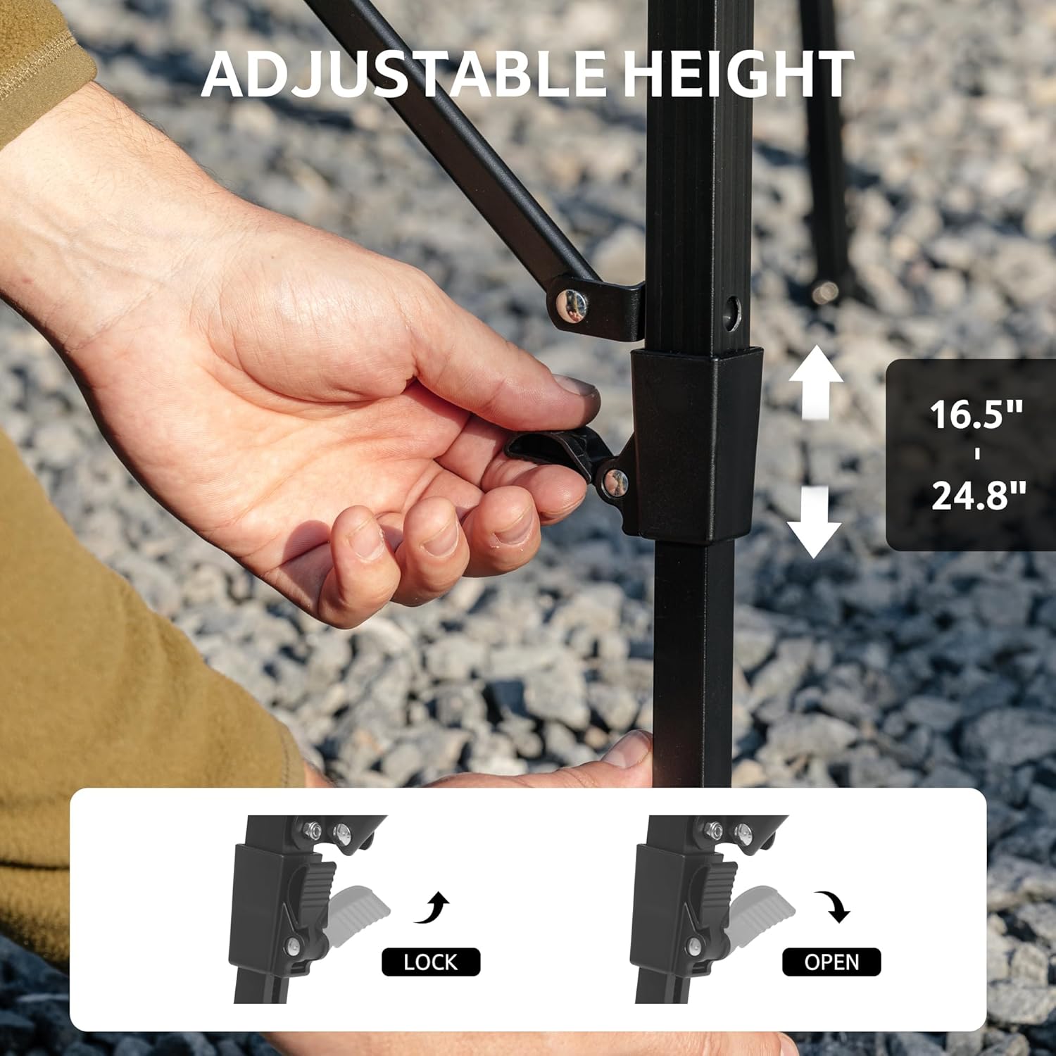 Adjustable Height Camping Tabl - Camping Cooking System review and price