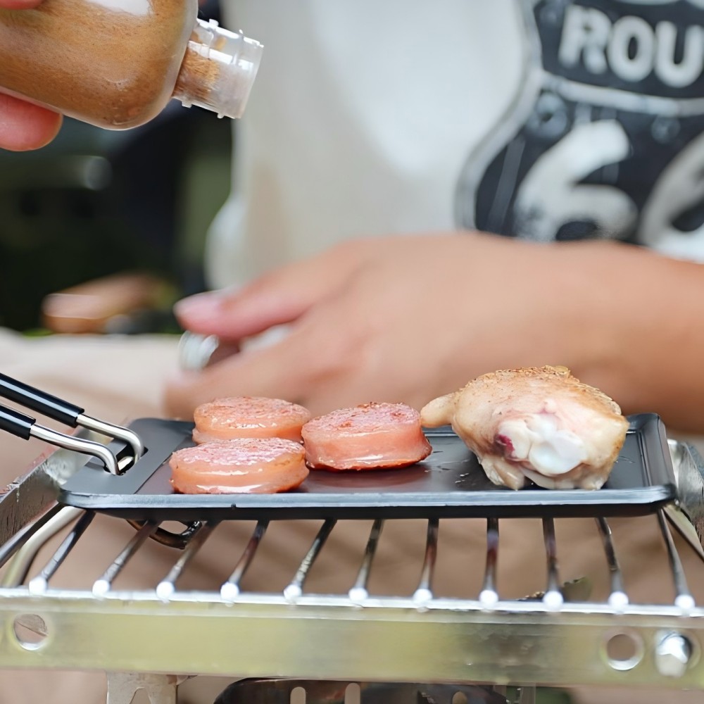 Camping Frying Pan Outdoor Por - Camping Cooking System review and price