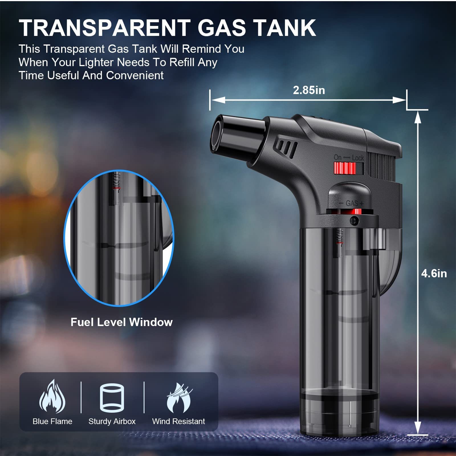 4PCS Butane Torch Lighter Port - Camping Cooking Candle review and price