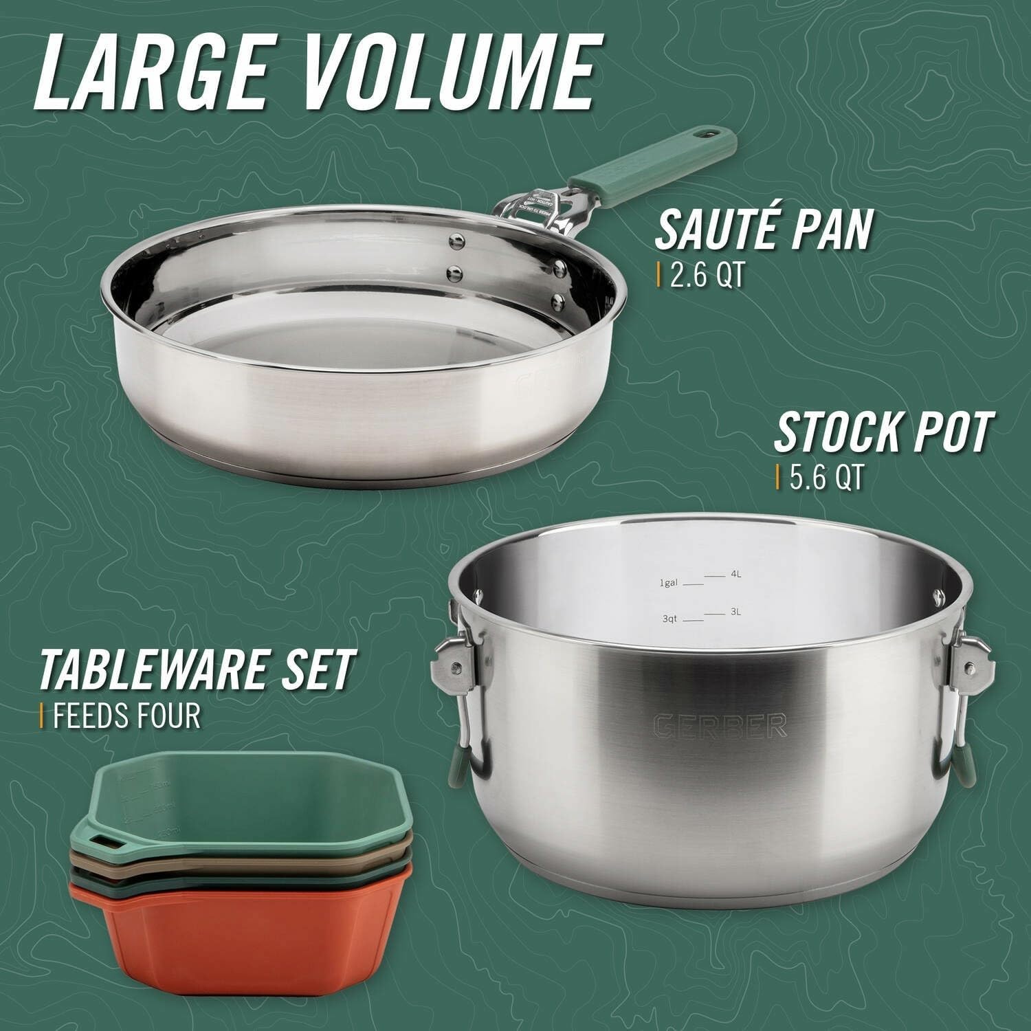 Outdoor Cooking Camping Cookwa - Camping Cooking Set For 4 review and price